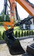 ROSFIX 120 cm žlica za skarpanje – za bagere do 4 t, čelična, prašno lakirana | širina 120 cm, zatič 45 mm, razmak 130 mm